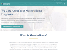 Tablet Screenshot of mesotheliomahelpnow.com